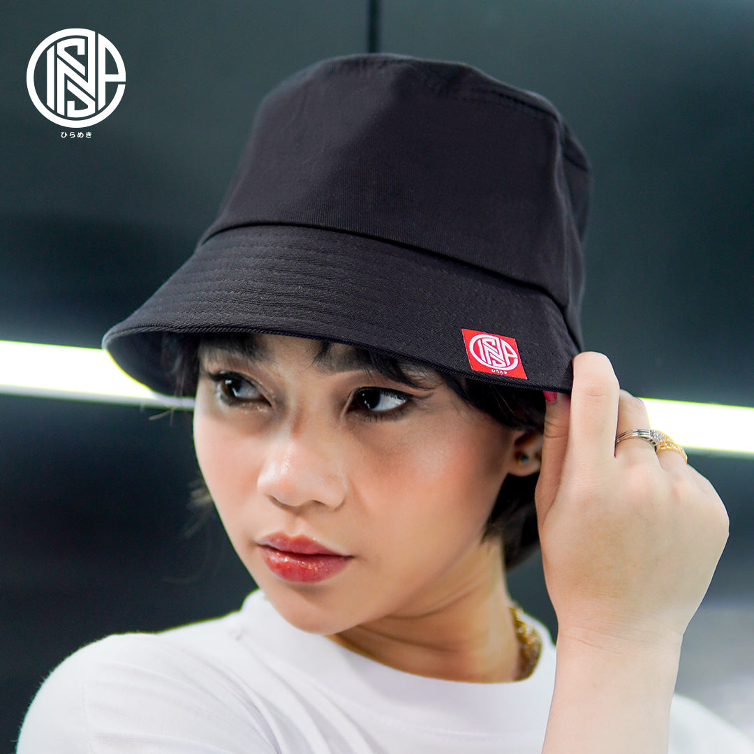 INSPI Originals Bucket Hat 1x1 Red Patch