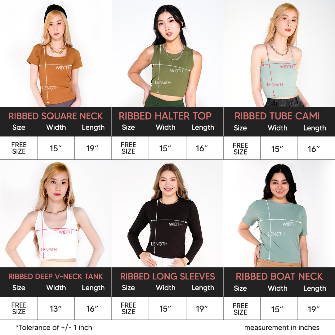 INSPI Chic Ribbed Trendy Curve Halter Top Trendy Top Shirt Sleeveless Top Long Sleeve for Women