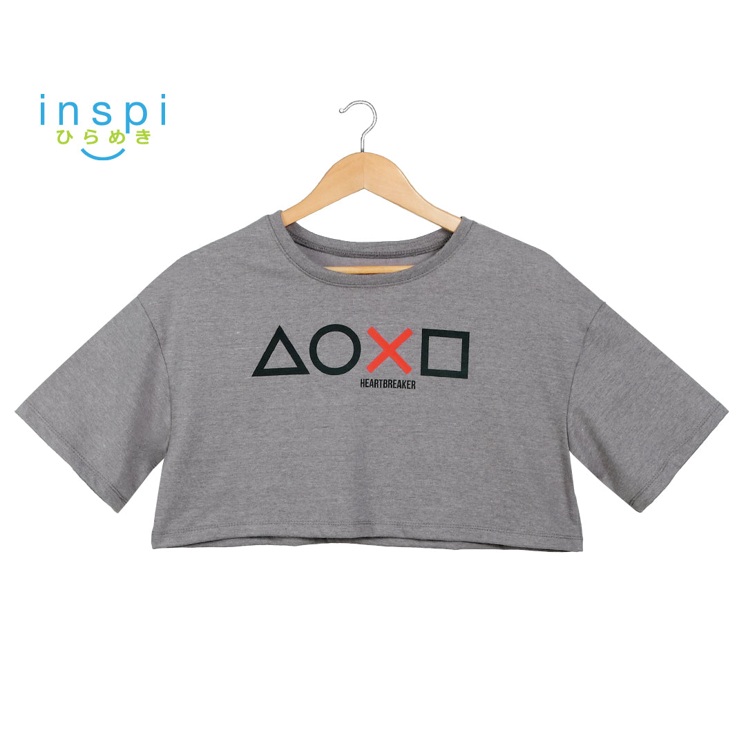 INSPI Oversized Crop Top Playstation Graphic Tshirt