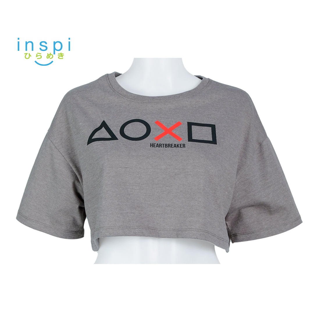 INSPI Oversized Crop Top Playstation Graphic Tshirt