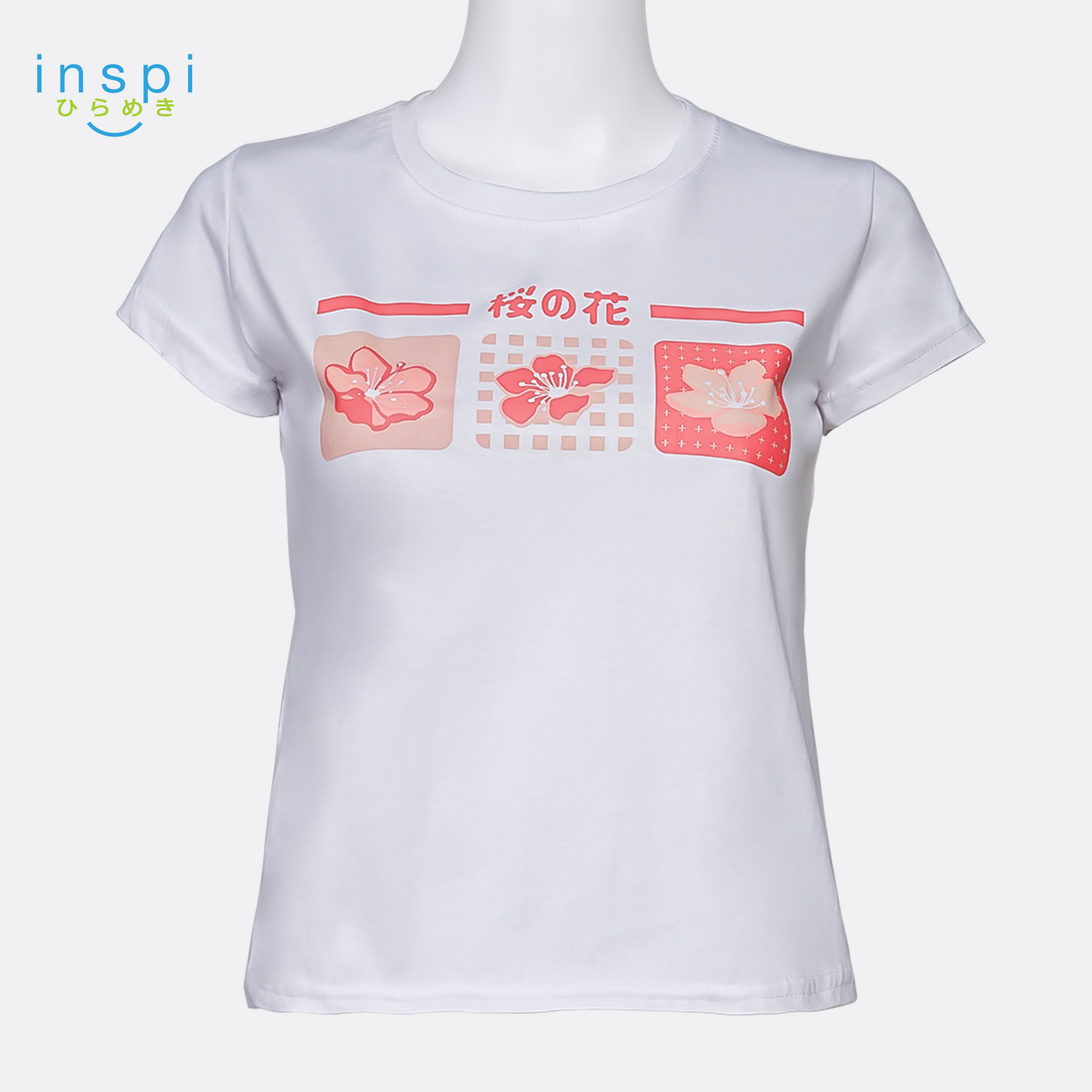 INSPI Tees Ladies Loose Fit Sakura Hana Graphic Tshirt