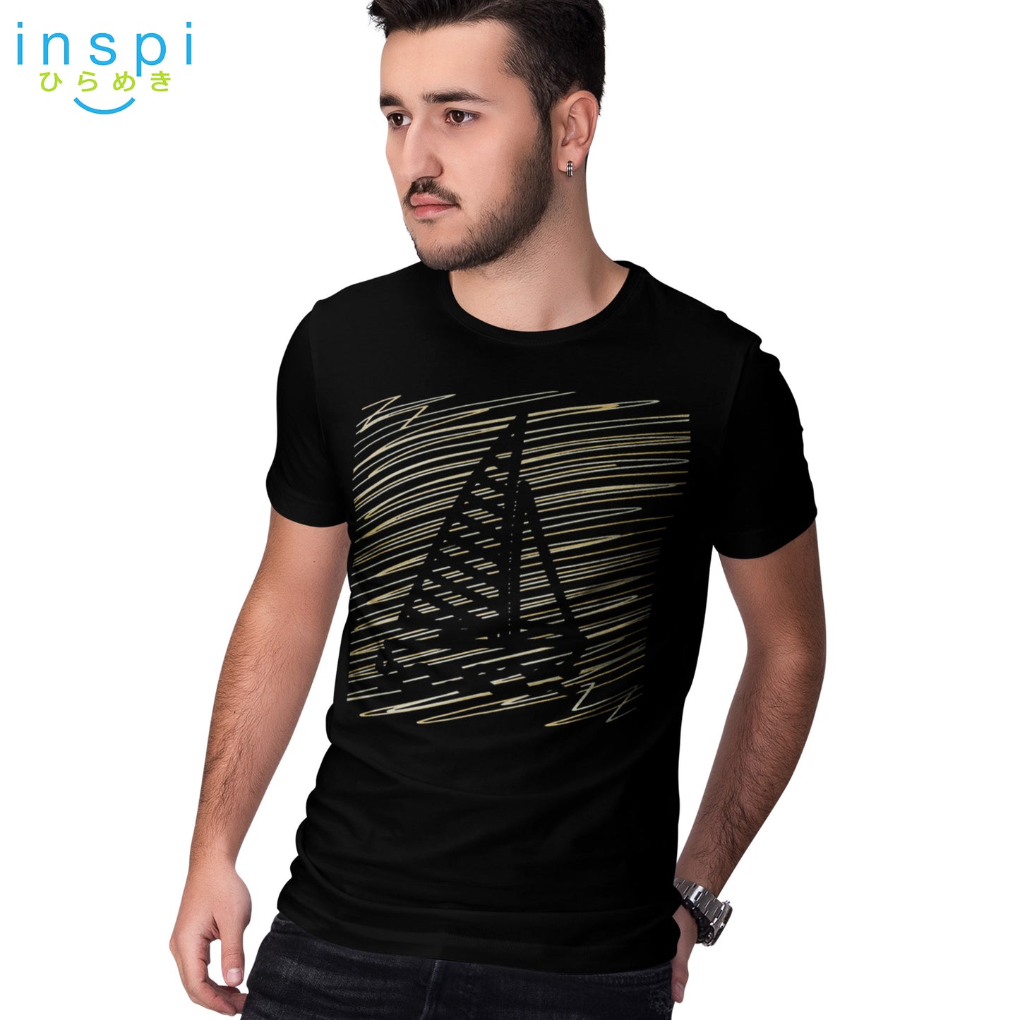 INSPI Tees Doodle Boat Graphic Tshirt