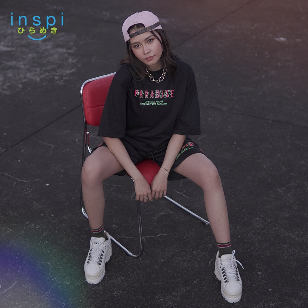 INSPI Oversized Shirt Paradise Fly Away Oversized Graphic 2022 T shirt For Men Women Streetwear Korean Fashion Tops