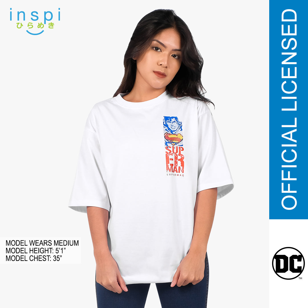 Authentic Warner Bros Superman Loose Fit Graphic Oversized Tshirt for Men Shirt Women