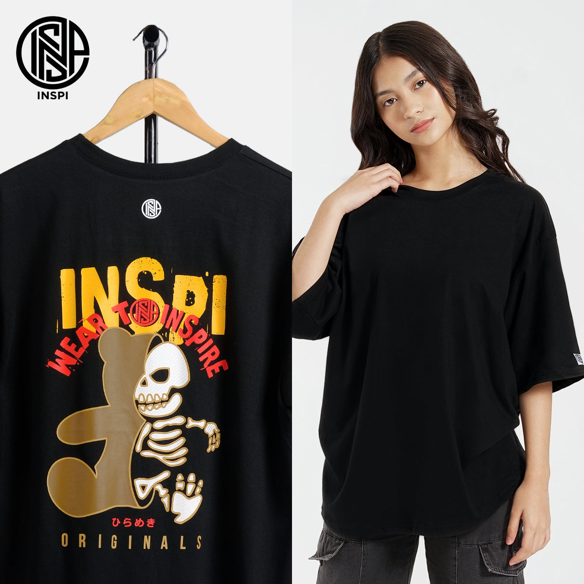 Inspi Faq INSPI Originals Bear Oversized Tshirt What's Inside Tees