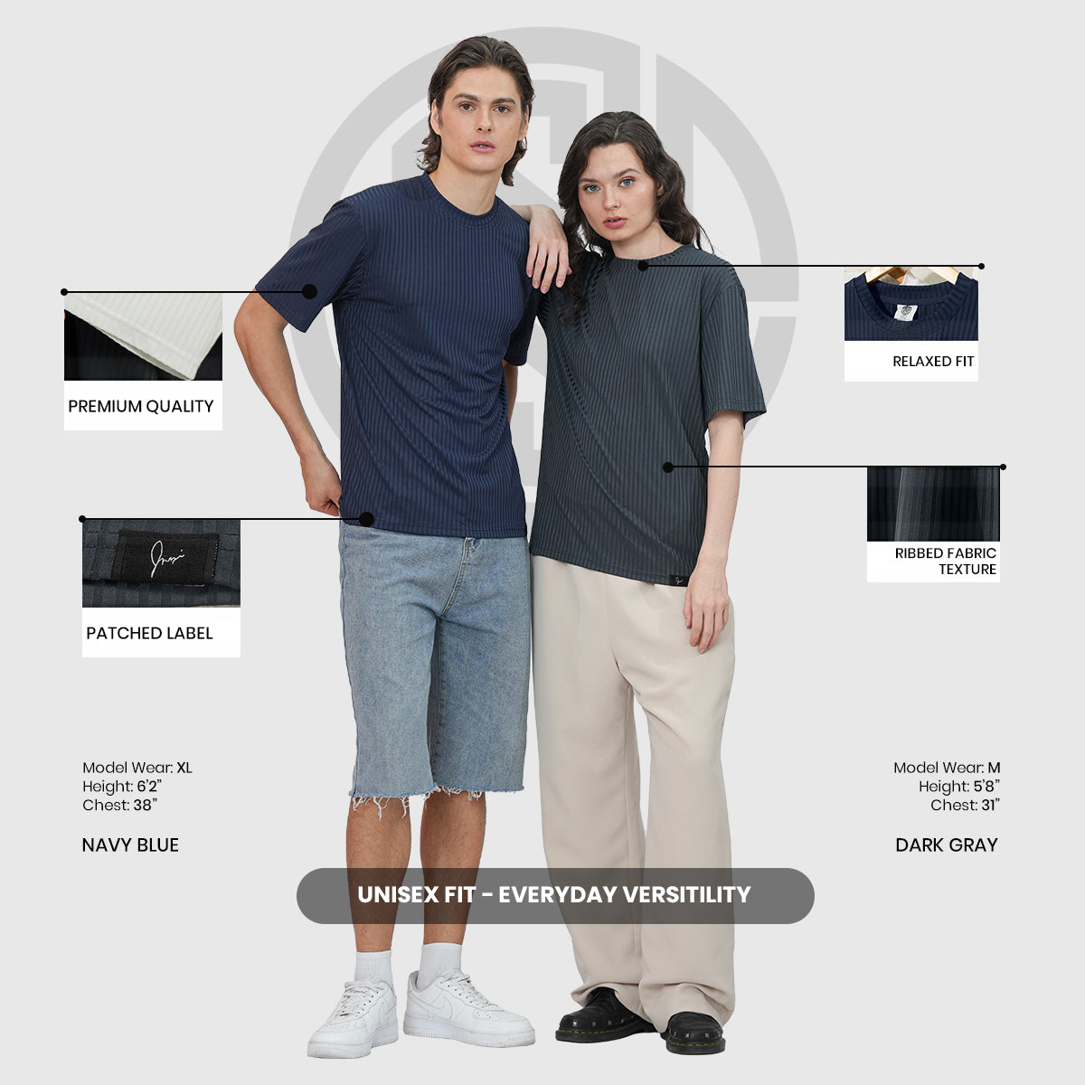 INSPI Relaxed Ribbed Tshirt