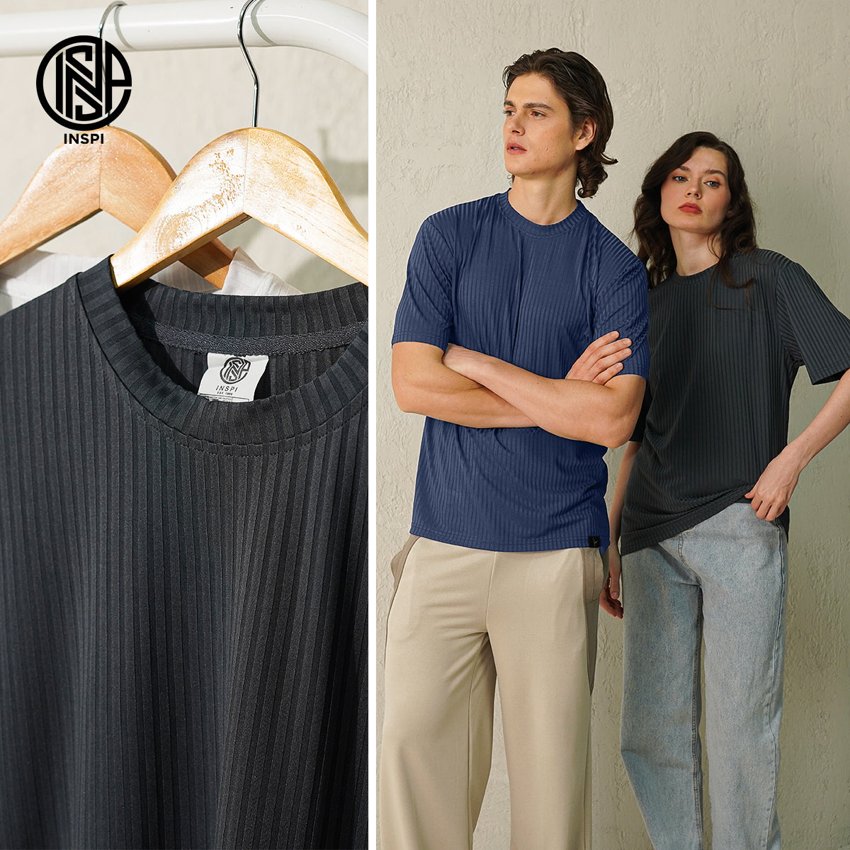 INSPI Relaxed Ribbed Tshirt