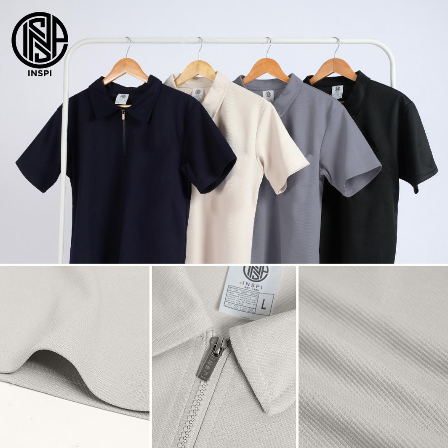INSPI Zip Up Polo Shirt