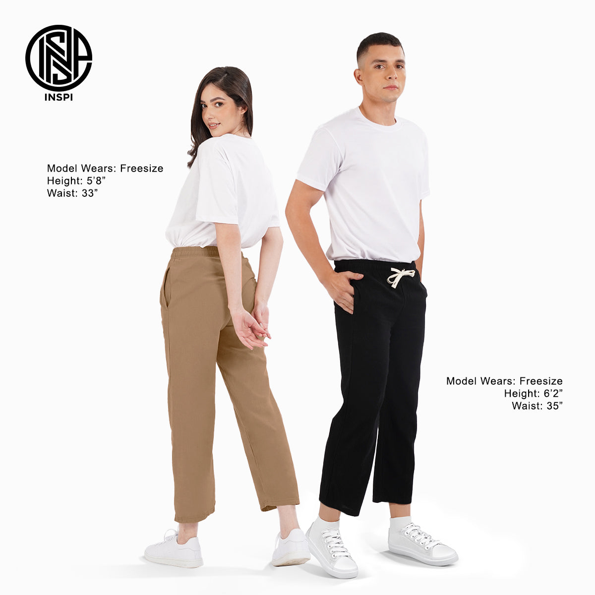 Inspi Faq INSPI Drawstring Pants Light Khaki