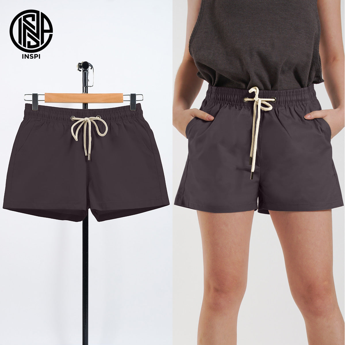 INSPI Twill Short Mocha