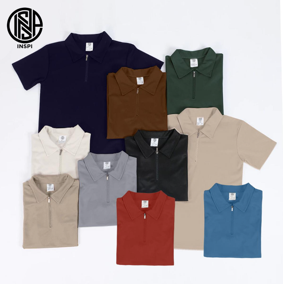 INSPI Zip Up Polo Shirt