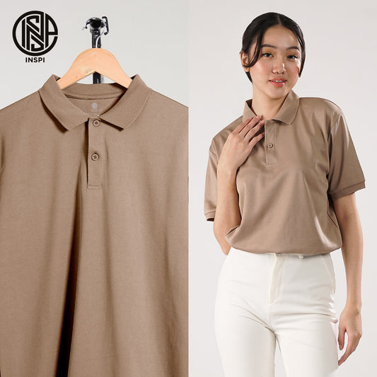 INSPI Basics Drifit Polo Shirt Khaki