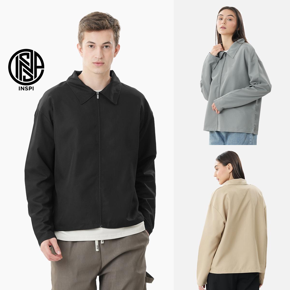 INSPI Long Sleeve Full Zipper Polo