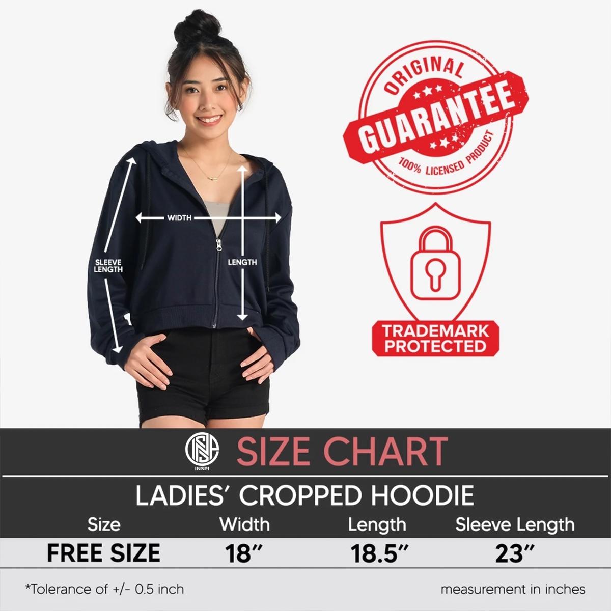 INSPI Plain Crop Top Hoodie Jacket