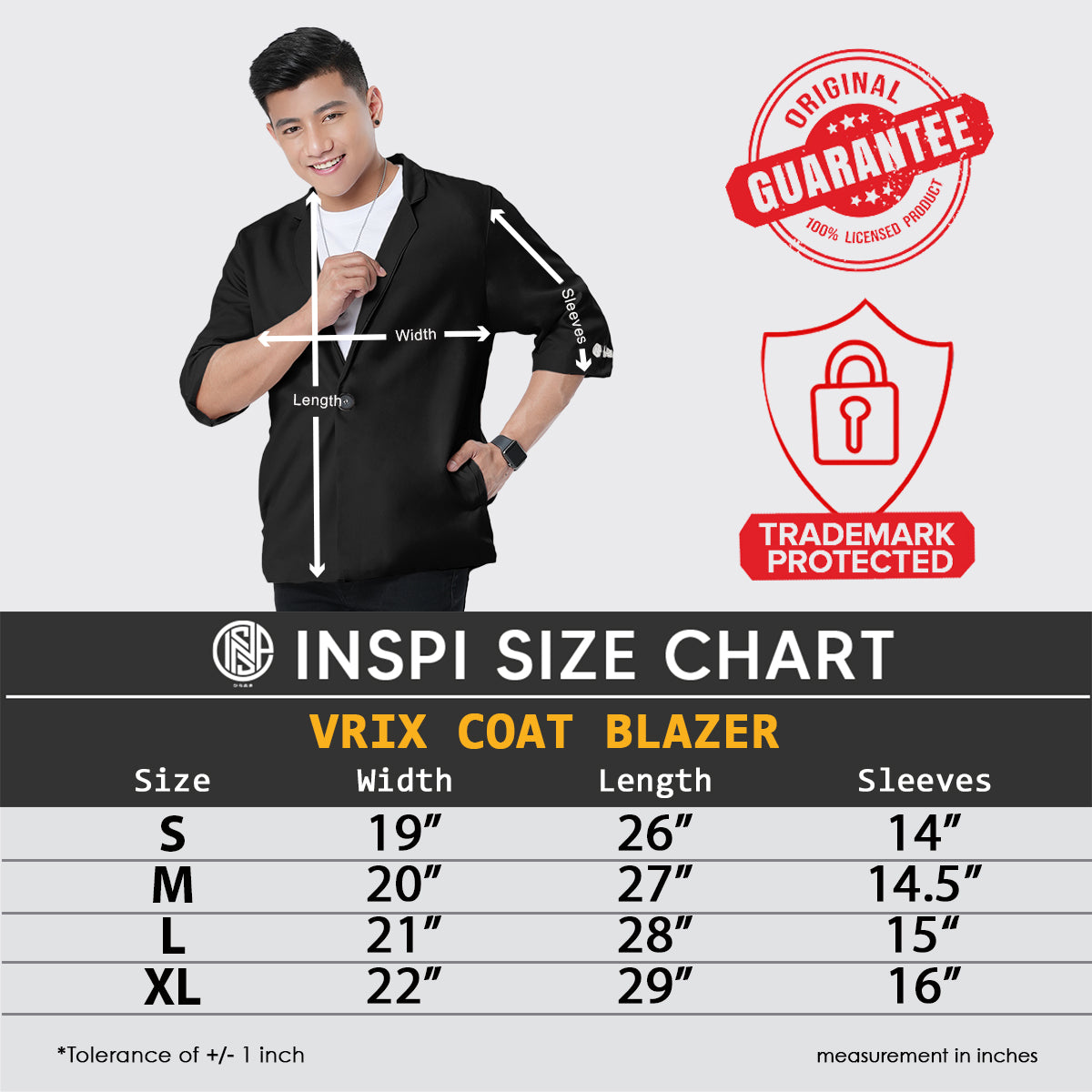 INSPI x Vrix Coat Blazer Dark Gray