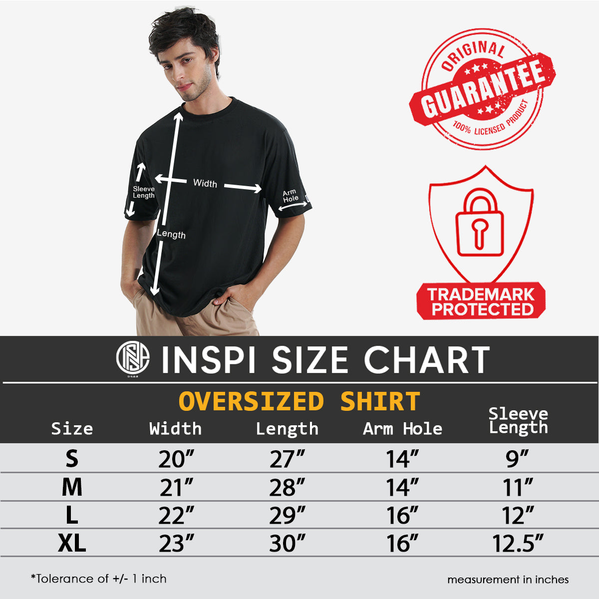 INSPI Originals Bear Oversized Tshirt Geometric Tees