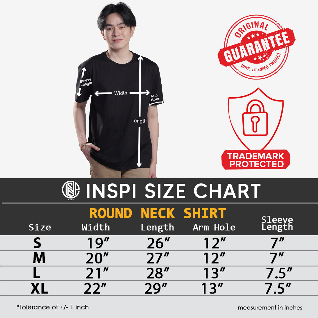 INSPI Tees Smile Anime Statement Tshirt for Men Aesthetic Trendy Tops for Women Couple Shirt Graphic Tee
