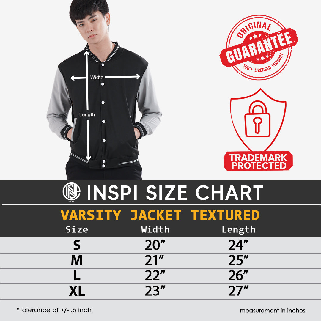 INSPI Varsity Jacket Baseball Ivory White Jersey For Men and Women w/ Buttons and Pockets Korean Bomber Jackets
