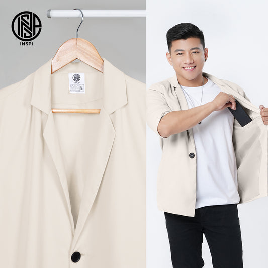 INSPI x Vrix Coat Blazer Ivory White