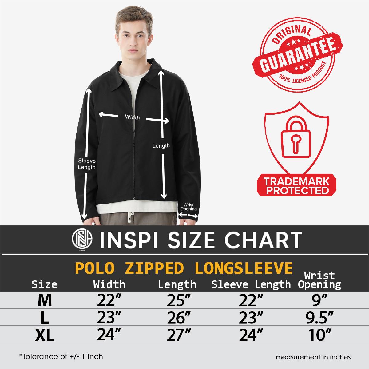 INSPI Long Sleeve Full Zipper Polo