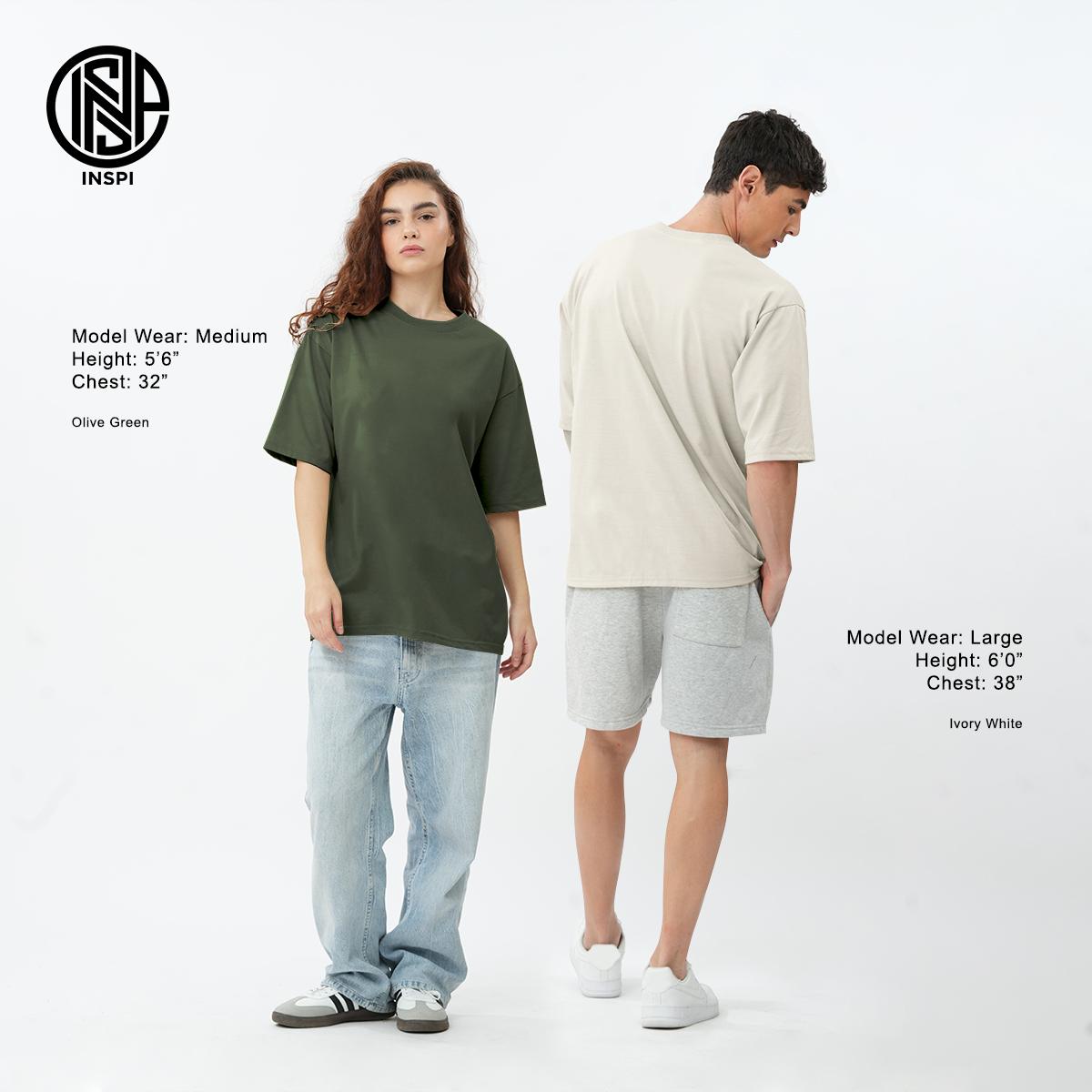 INSPI Basics Premium Black Oversized Shirt Neutrals For Men