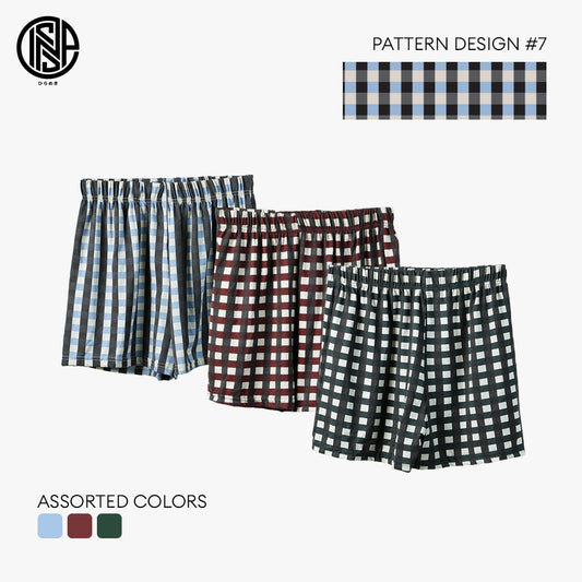 INSPI Boxer Shorts 3pcs Set Assorted Colors