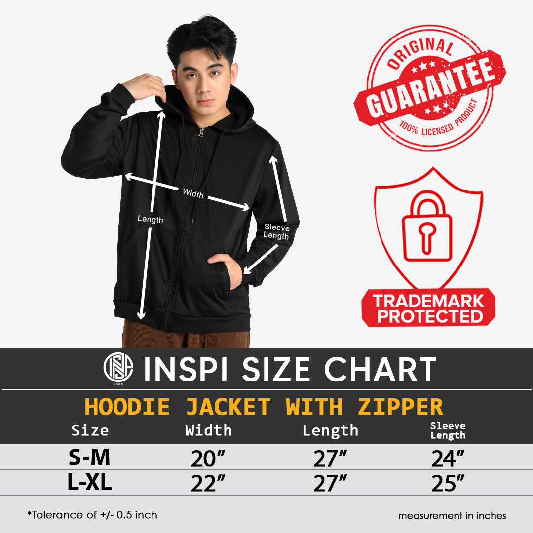 INSPI Plain Hoodie Jacket For Men with Pockets and Zipper Korean Tops For Women Mocha