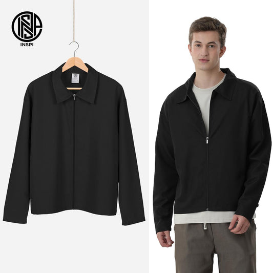 INSPI Long Sleeve Full Zipper Polo