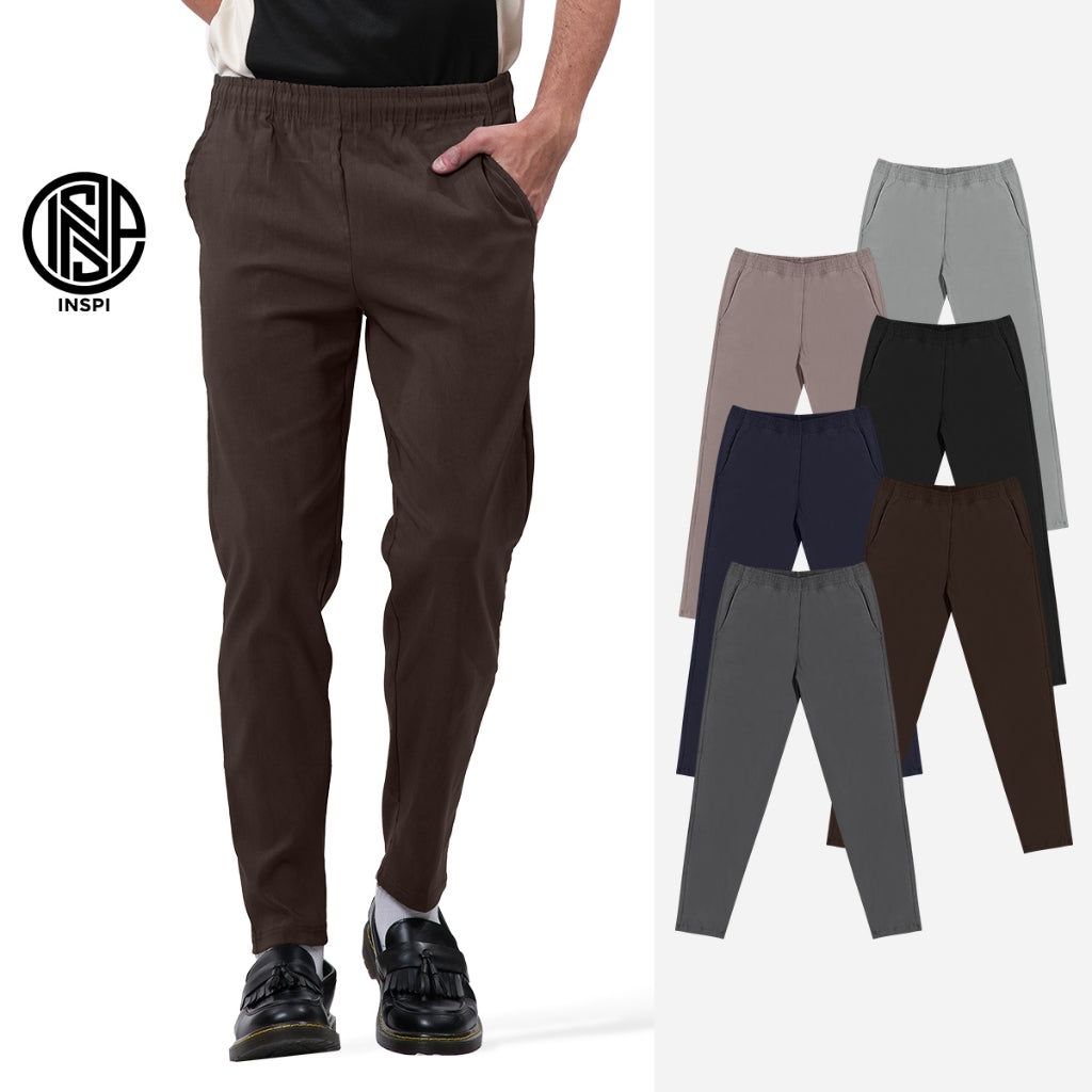 INSPI Trouser Pants for Men with Drawstring