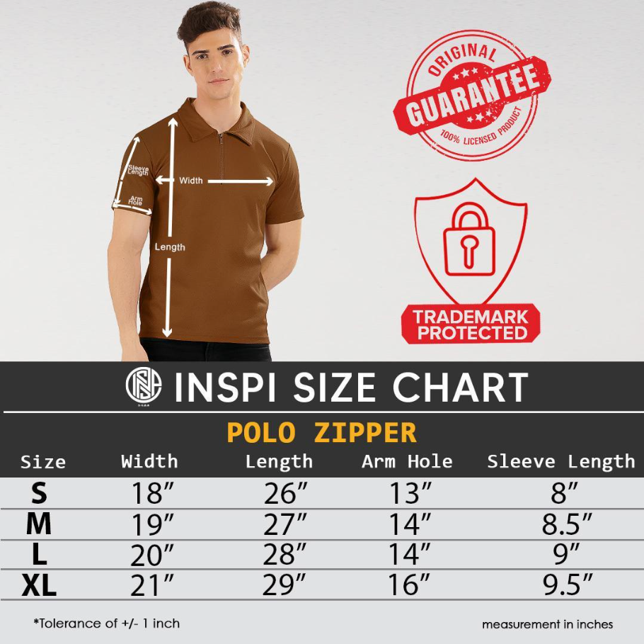 INSPI Zip Up Polo Shirt