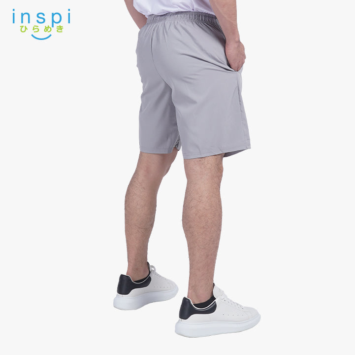 INSPI Training Shorts for Men in Olive Korean Pambahay Summer Casual Comfy Tiktok Short Taslan Men’s