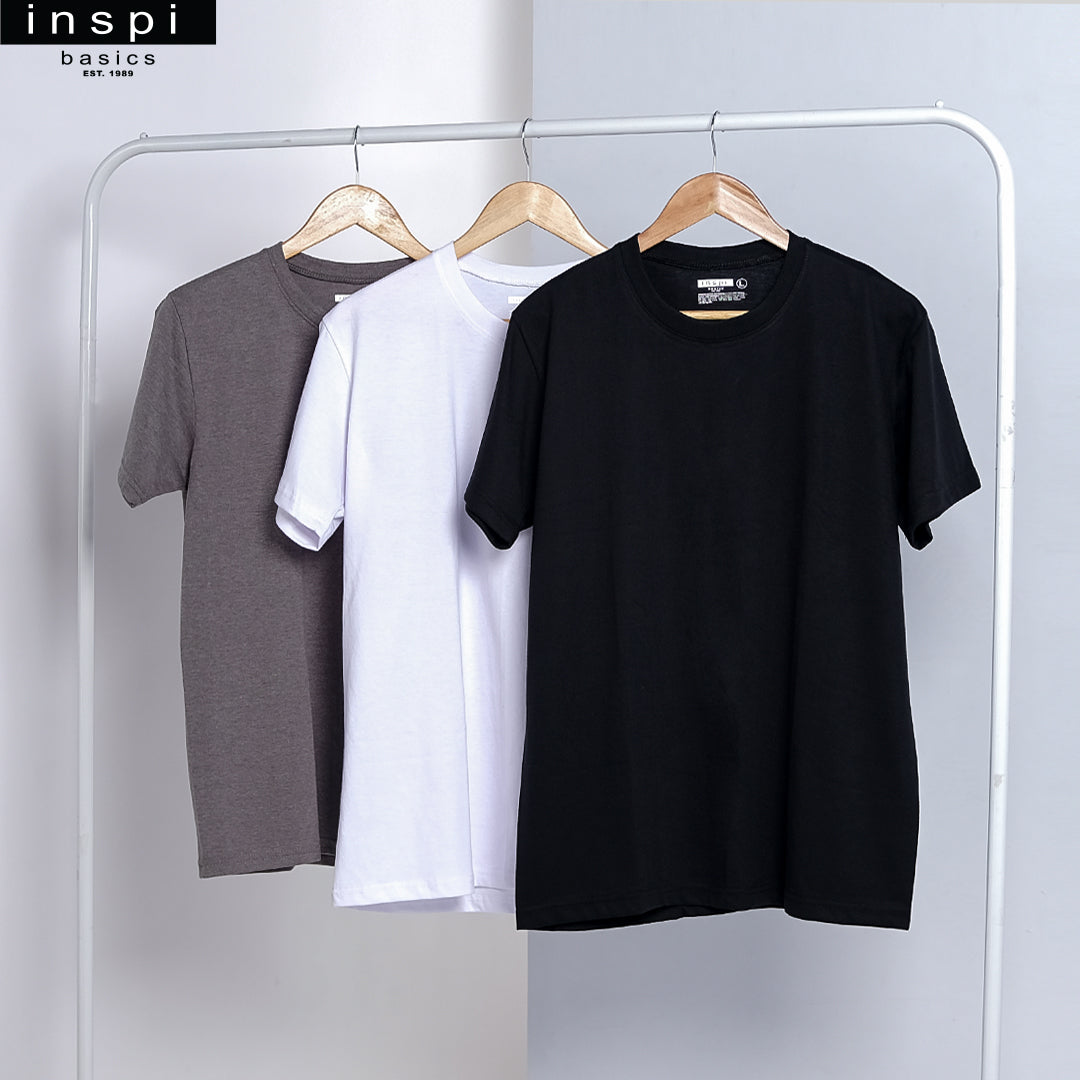 INSPI Basics Premium Black Plain Shirt Neutrals for Men