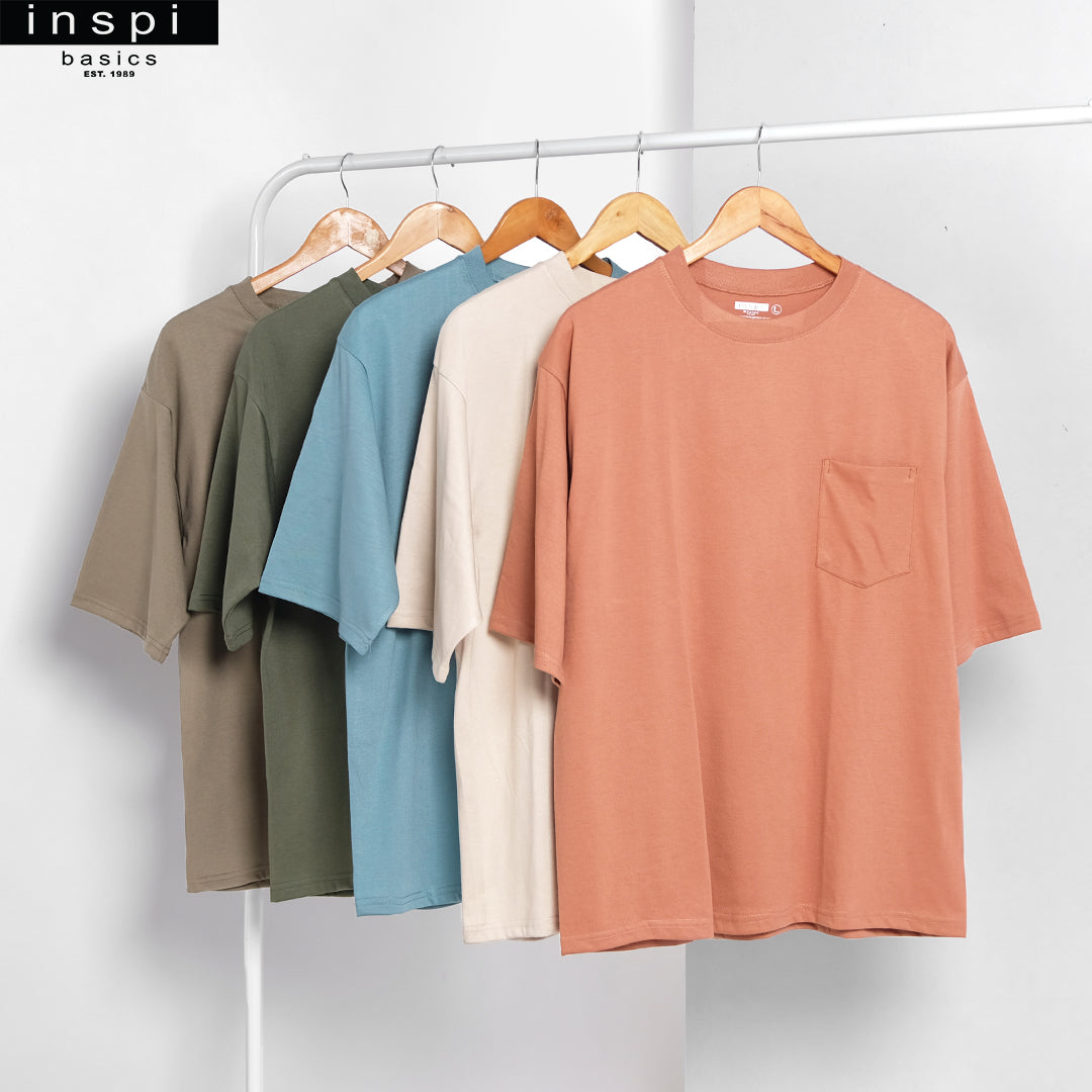 INSPI Basics Premium Mocha Oversized Shirt With Pocket Trendy Earth For Men