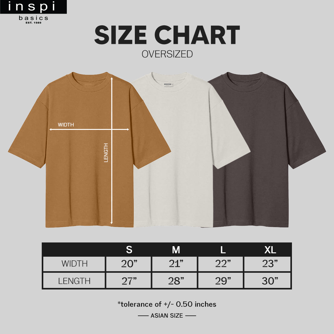 INSPI Basics Premium Ivory White Oversized Shirt Retro Fresh For Men