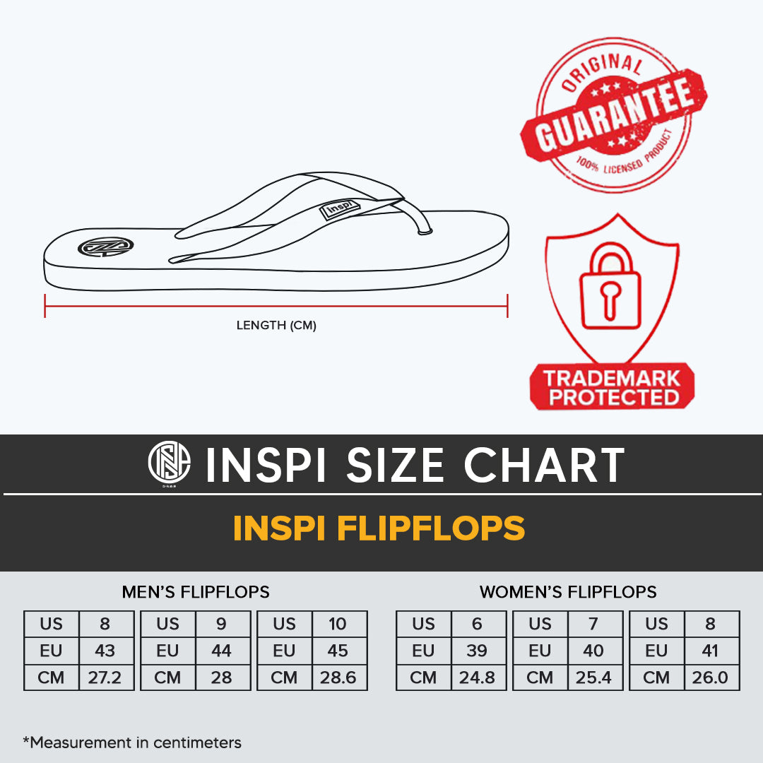 INSPI Slippers for Men Flip Flops for Women Unisex (Flop 6)