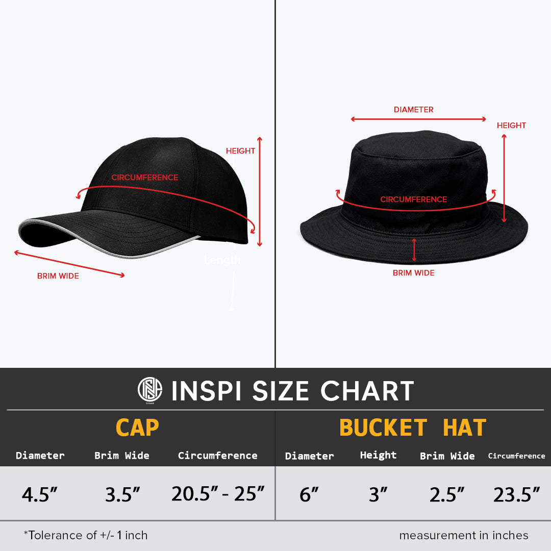 INSPI Originals Bucket Hat 2x2 Red Patch