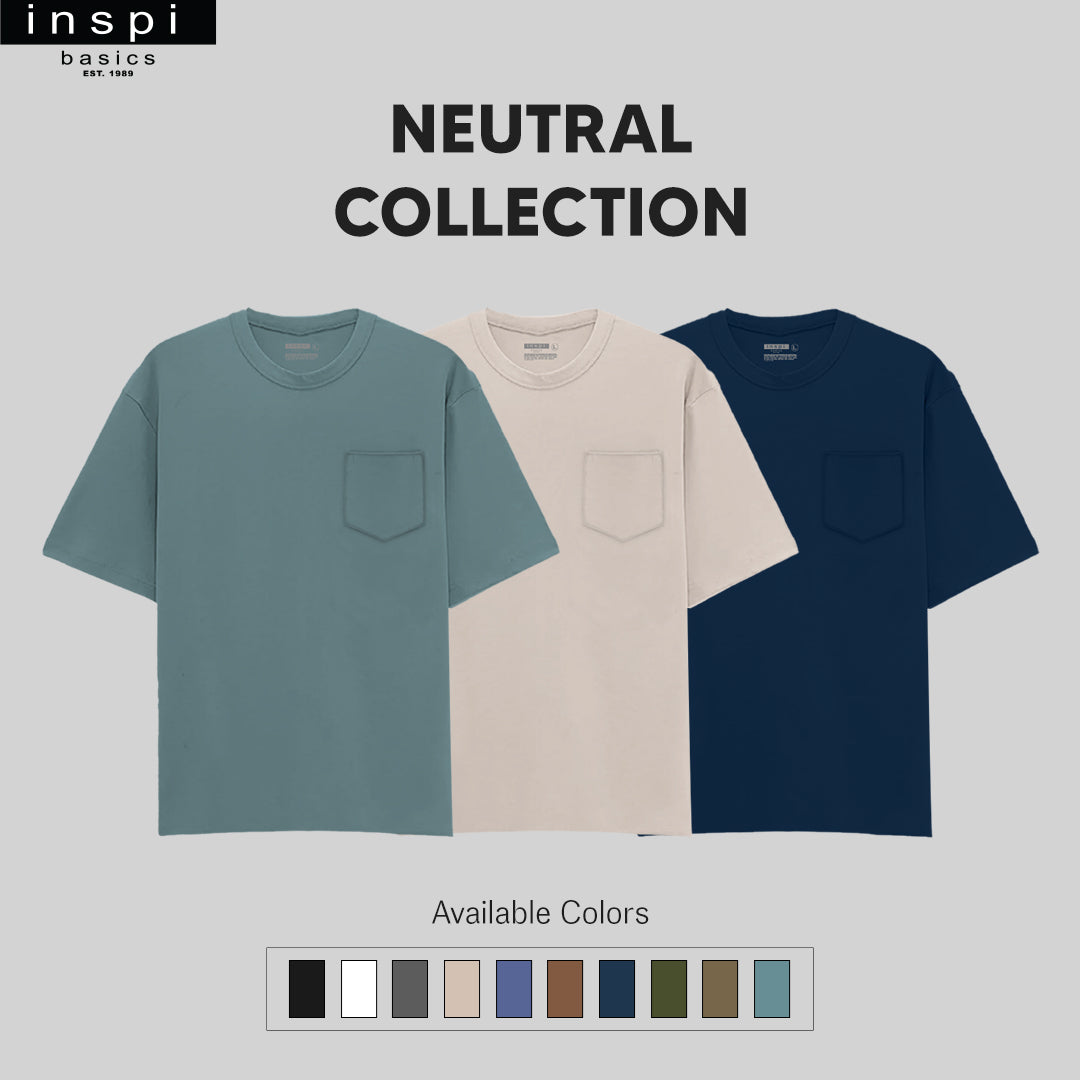 INSPI Basics Premium Black Oversized Shirt With Pocket Neutral For Men