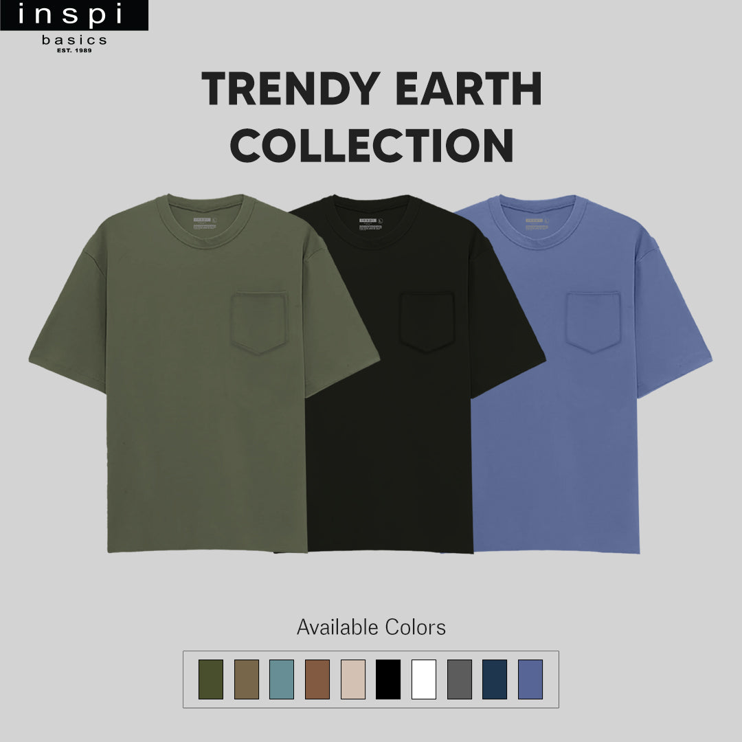 INSPI Basics Premium Clay Oversized Shirt With Pocket Trendy Earth For Men
