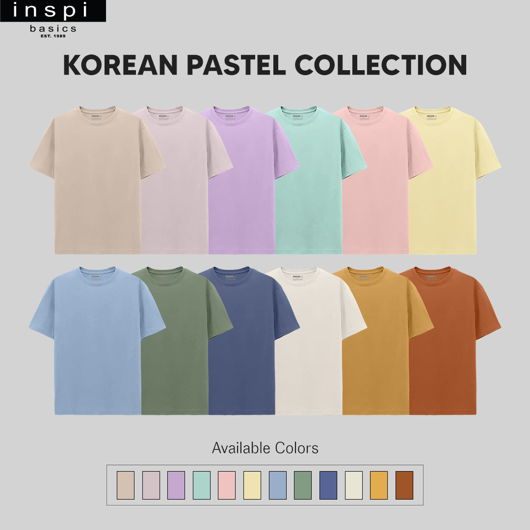 INSPI Basics Premium Peach Korean Pastel Plain Shirt for Men