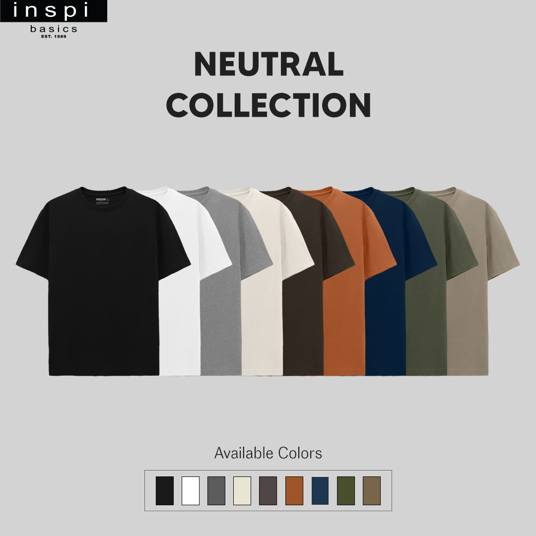 INSPI Basics Premium Black Plain Shirt Neutrals for Men