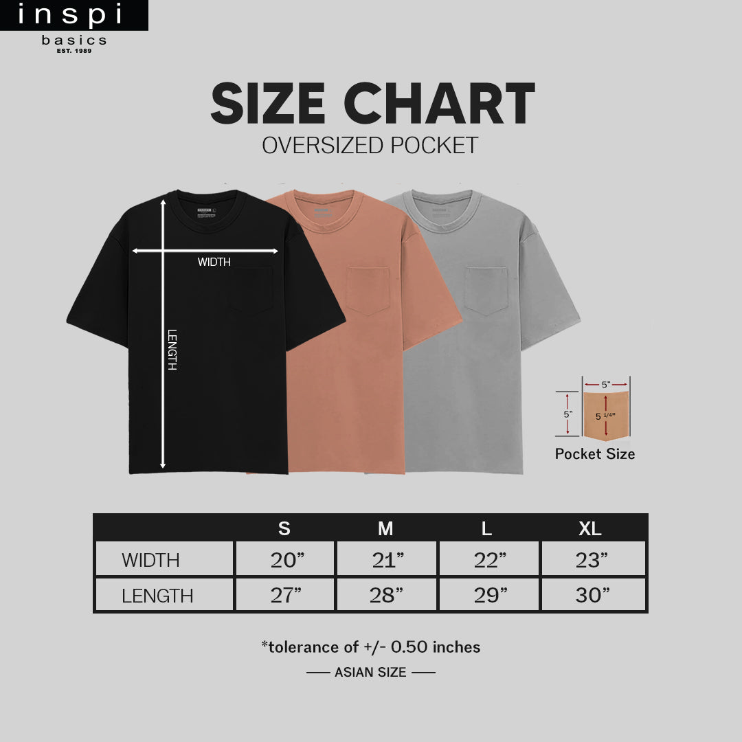 INSPI Basics Premium Black Oversized Shirt With Pocket Neutral For Men