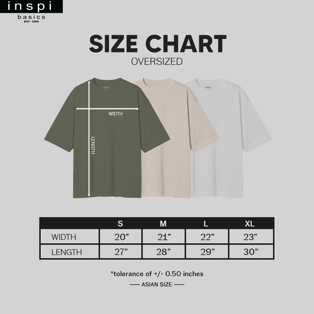 INSPI Basics Premium Gray Oversized Shirt Neutrals For Men