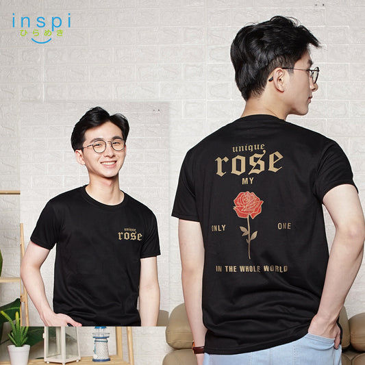 INSPI Tees Unique Rose Mens Graphic Tshirt Unisex