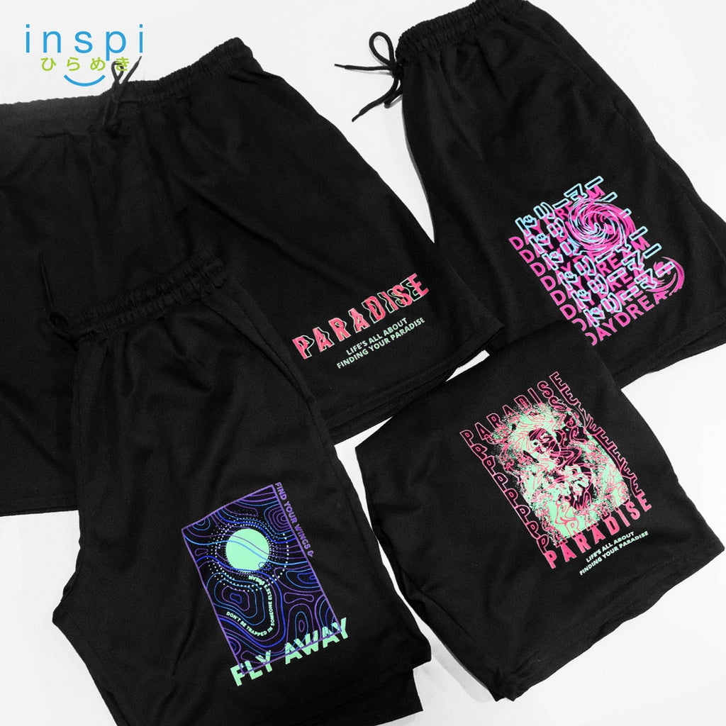 INSPI Daydreamer Paradise 2 Shorts Comfortable 2022 Summer Casual Comfy Tiktok Short Korean Fashion Unisex