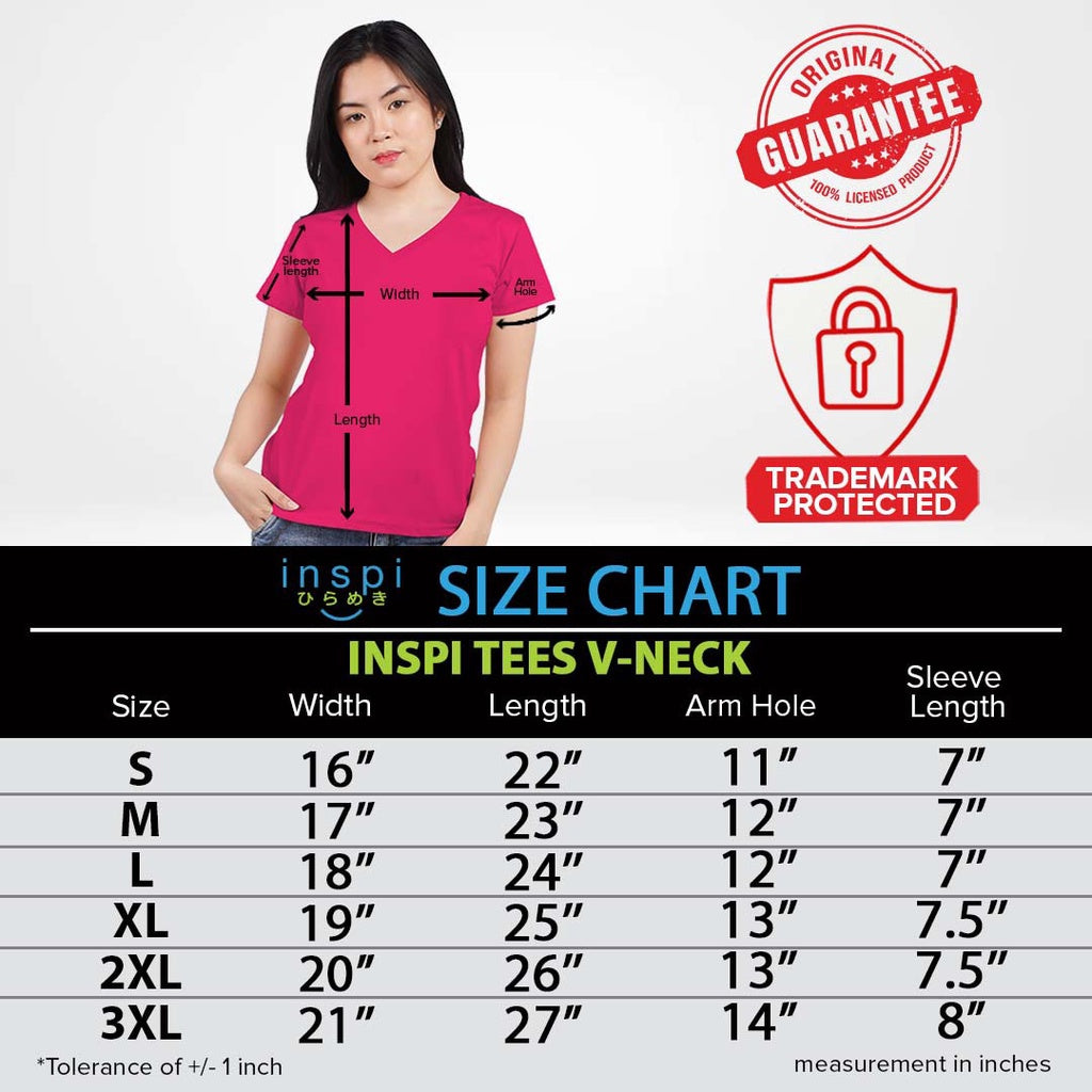 INSPI Chic Vulnerability V Neck Tshirt For Women Mystical Graphic Tees Cotton Trendy T Shirt