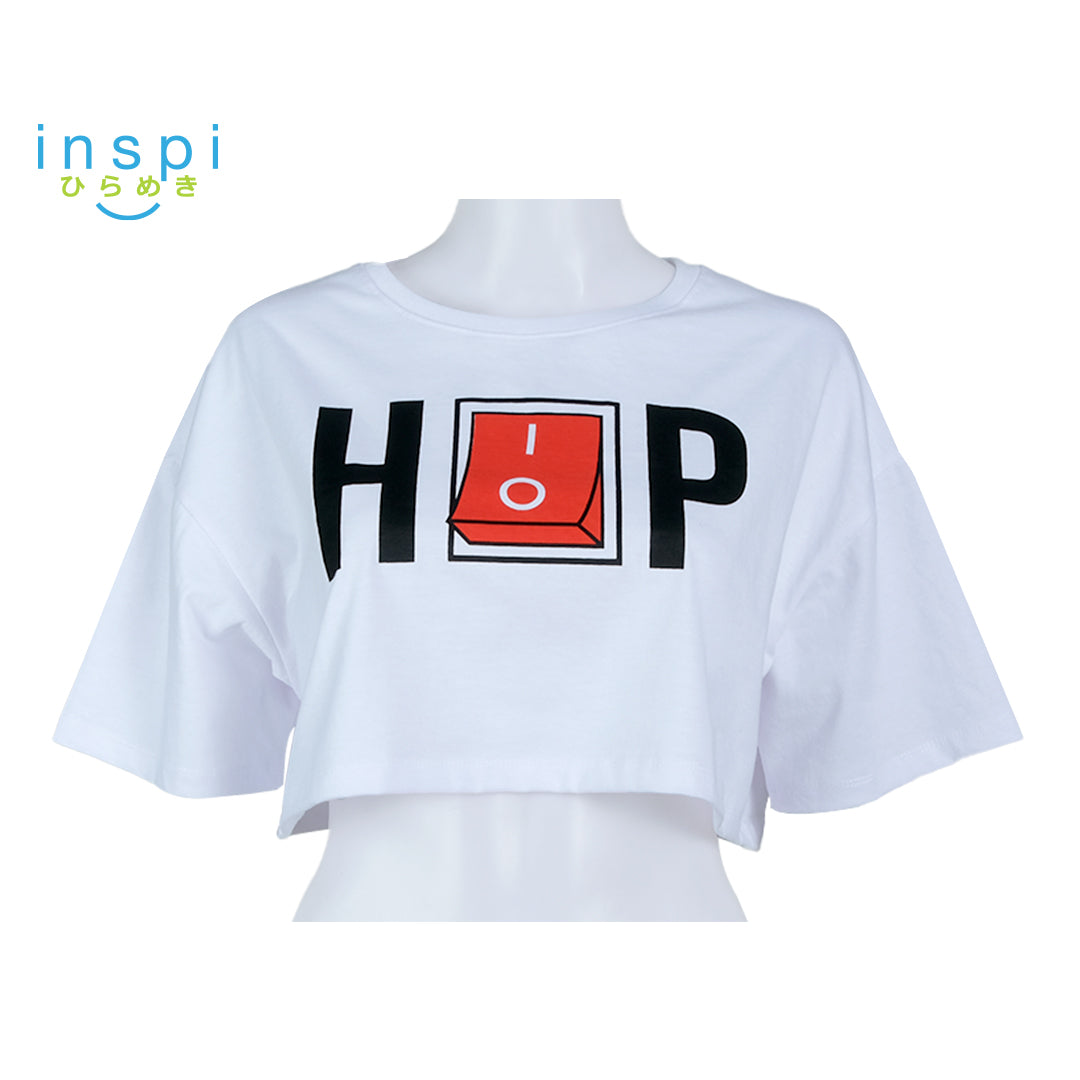 INSPI Oversized Crop Top Hip Hop Graphic Tshirt