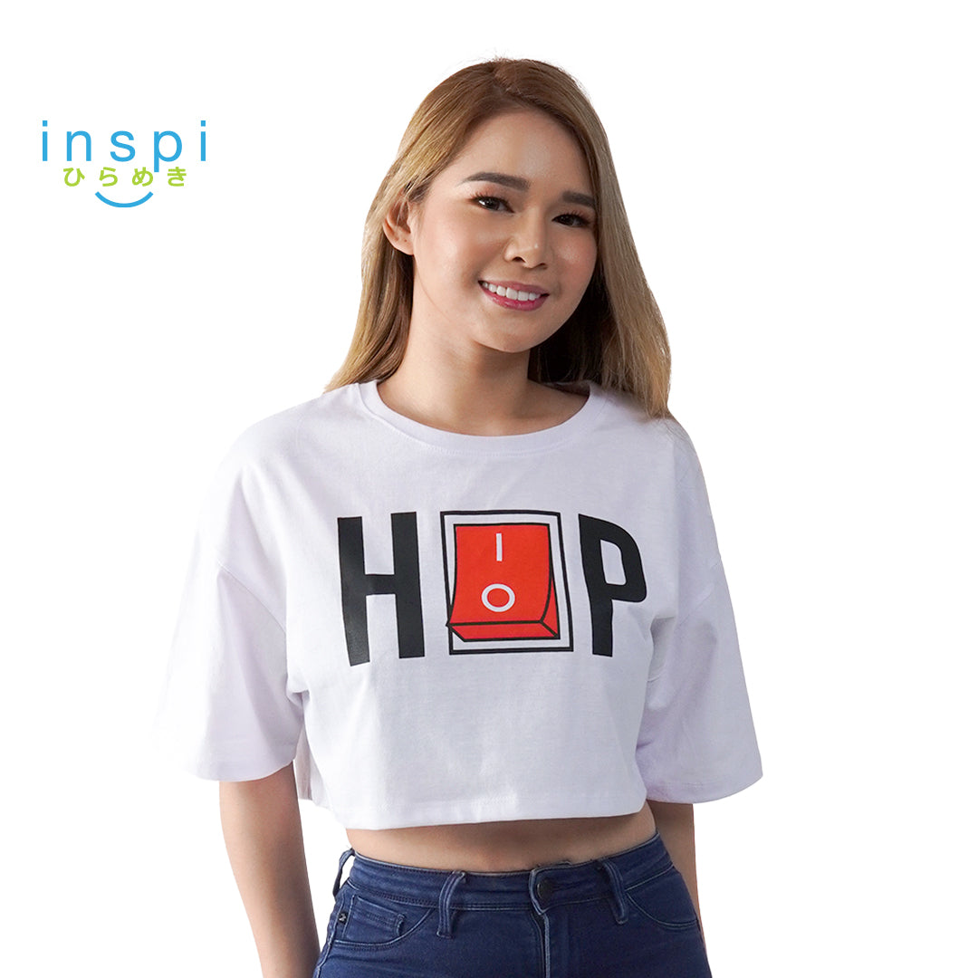 INSPI Oversized Crop Top Hip Hop Graphic Tshirt