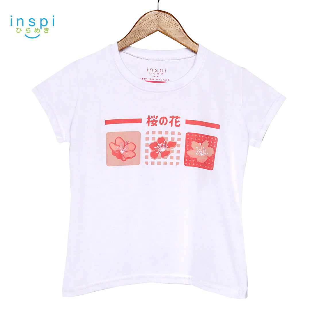 INSPI Tees Ladies Loose Fit Sakura Hana Graphic Tshirt