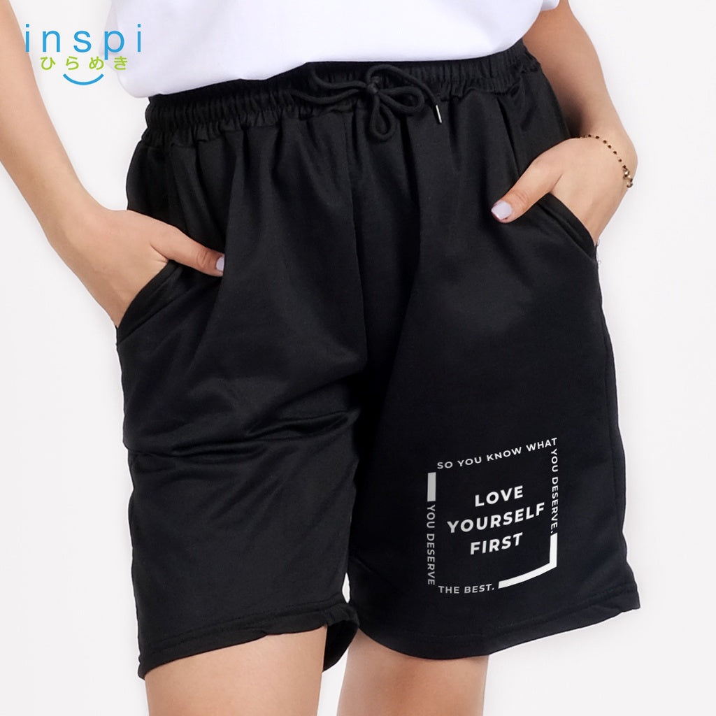 INSPI Daydreamer Love Yourself First 1 Shorts Comfortable 2022 Summer Casual Comfy Tiktok Short Korean Fashion Unisex